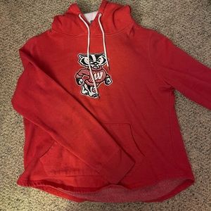 Wisconsin Badgers Hoodie. Size Large
